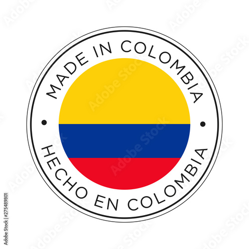 Made in Colombia flag icon.
