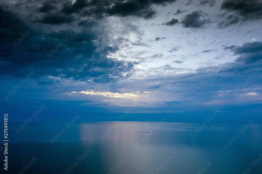 Morning light on gulf of Riga, Baltic sea.