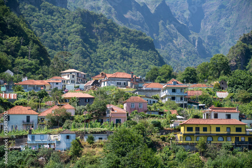 Madeira Houses built into the green Forest