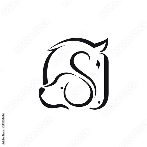 Business logo Veterinary Pet Care Vector