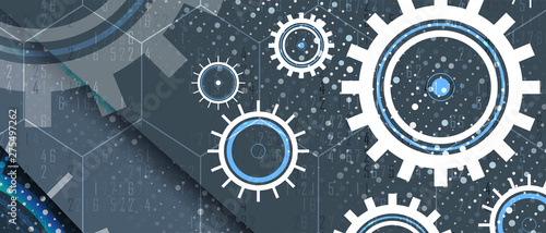 machine technology gears. retro gearwheel mechanism bacground