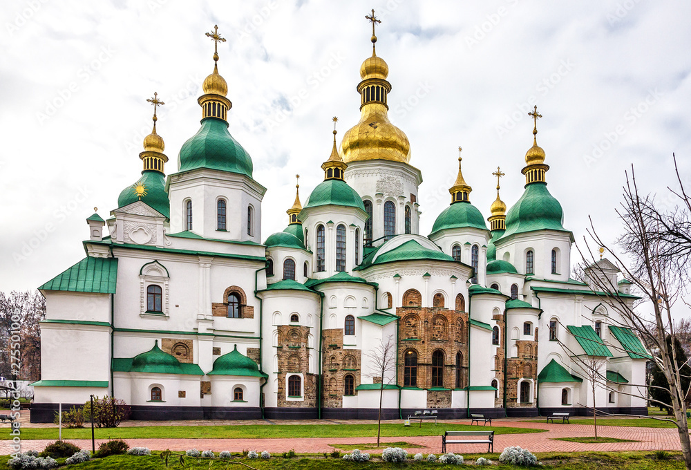 Kiev, Ukraine. Saint Sophia Monastery Cathedral, UNESCO World Heritage
