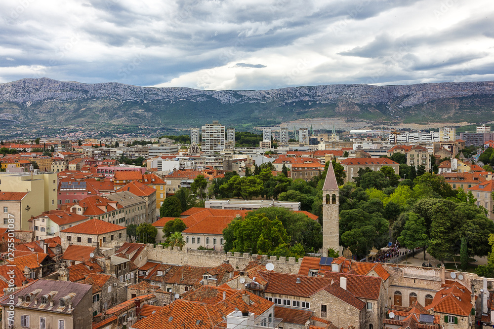 Split city panoramic landscape, Croatia