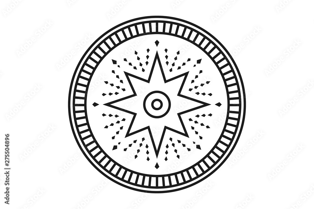 Occult eye sign with ornamental mandala. Mystical symbol of bohemian design. Sacred eye tattoo. Occult eye sign with ornamental mandala. Mystical symbol of bohemian design. Sacred eye tattoo.