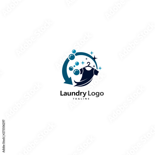 Laundry Logo Images Stock Vector