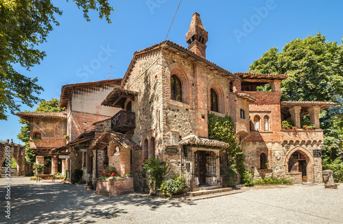 Grazzano Visconti village in Italy. photo