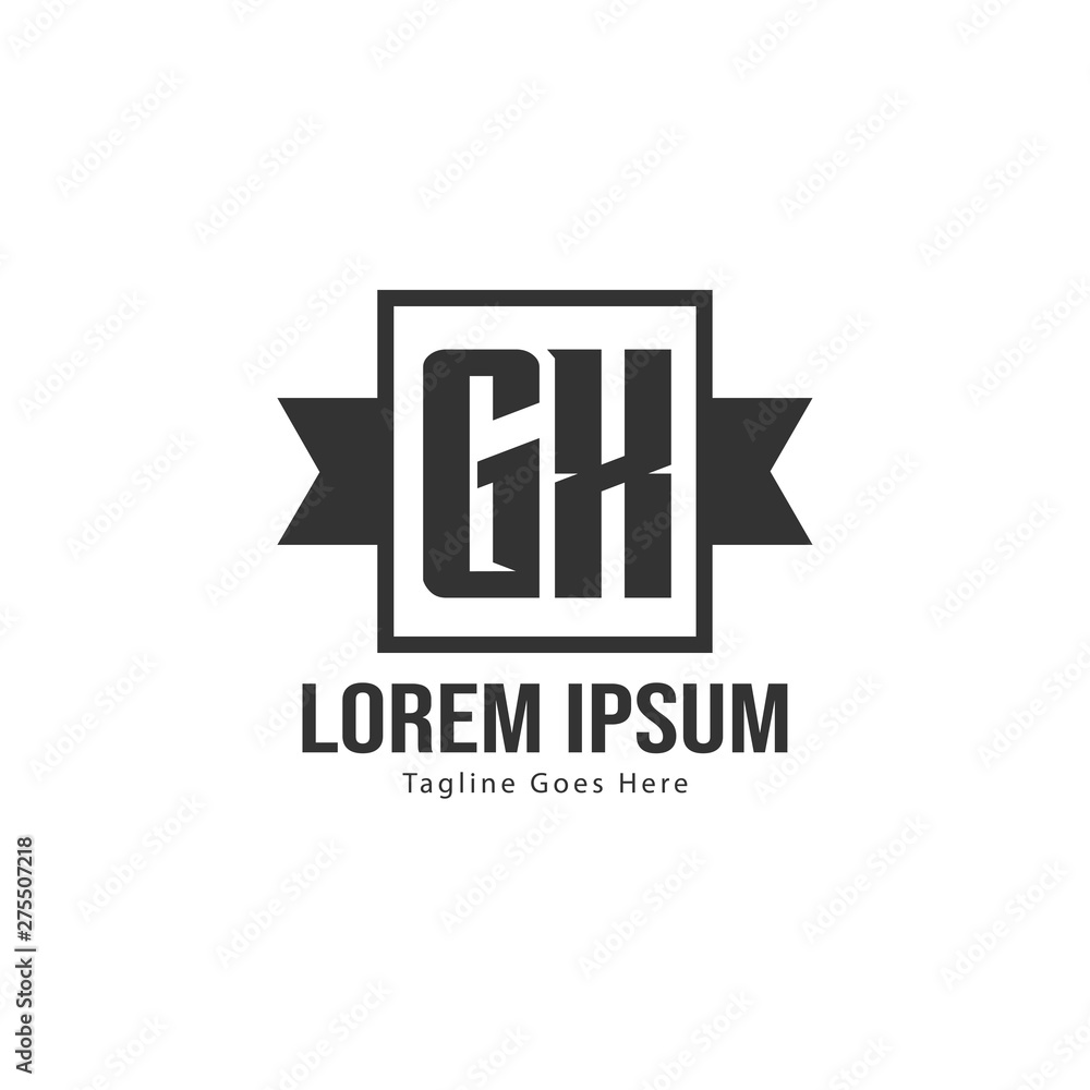 Initial GX logo template with modern frame. Minimalist GX letter logo vector illustration Initial GX logo template with modern frame. Minimalist GX letter logo vector illustration
