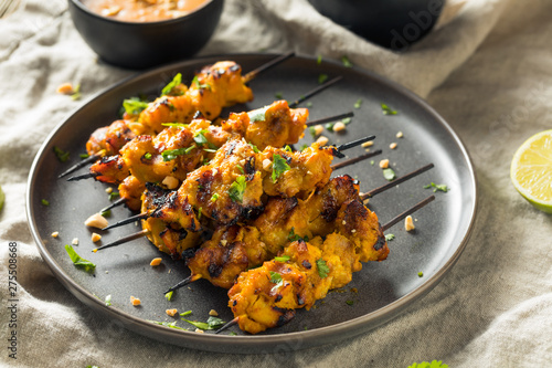 Canvas-taulu Homemade Thai Chicken Satay