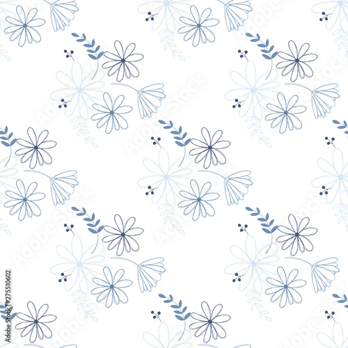 Beautiful elementary usual natural flower  great design for any purposes. Seamless pattern floristic.
