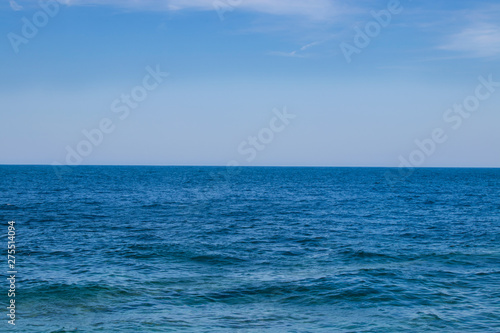 panoramic sky and blue sea