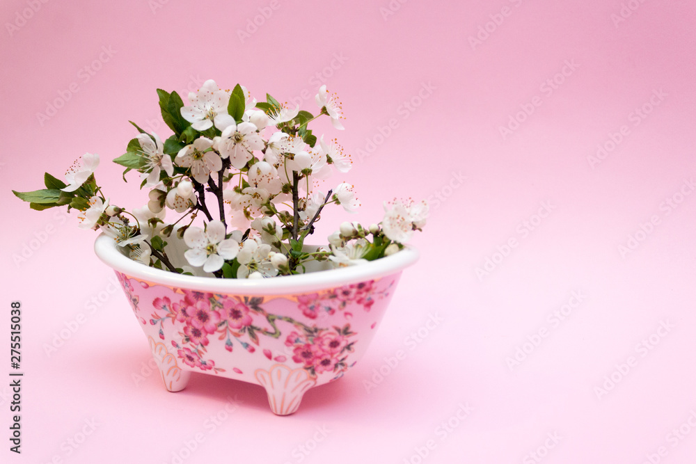 Naklejka premium Creative idea of spring, Creative idea of spring