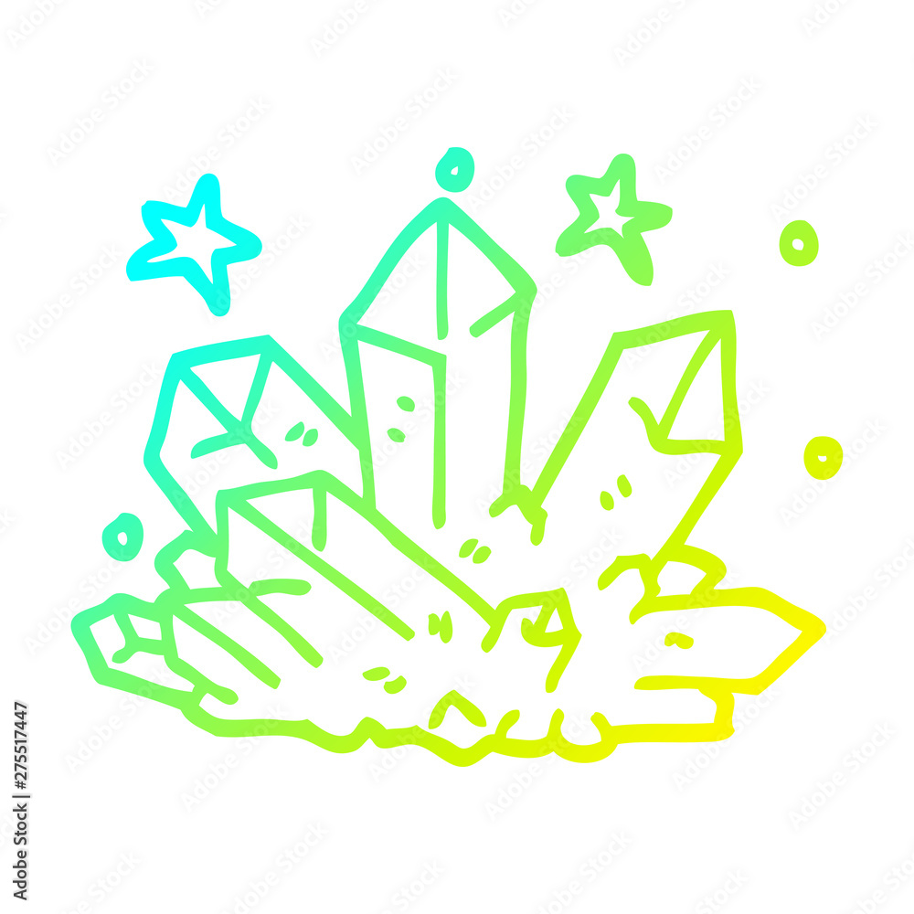 cold gradient line drawing cartoon crystal sparkling cold gradient line drawing cartoon crystal sparkling