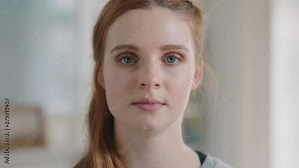 portrait beautiful woman with red hair looking at camera portrait beautiful woman with red hair looking at camera