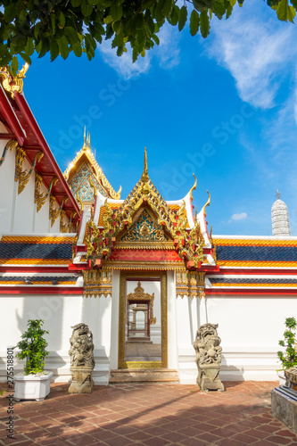 Bangkok  Thailand. 06 22 2019   Wat Pho is the most Famous of Thailand temple for tourists  in Bangkok  Thailand