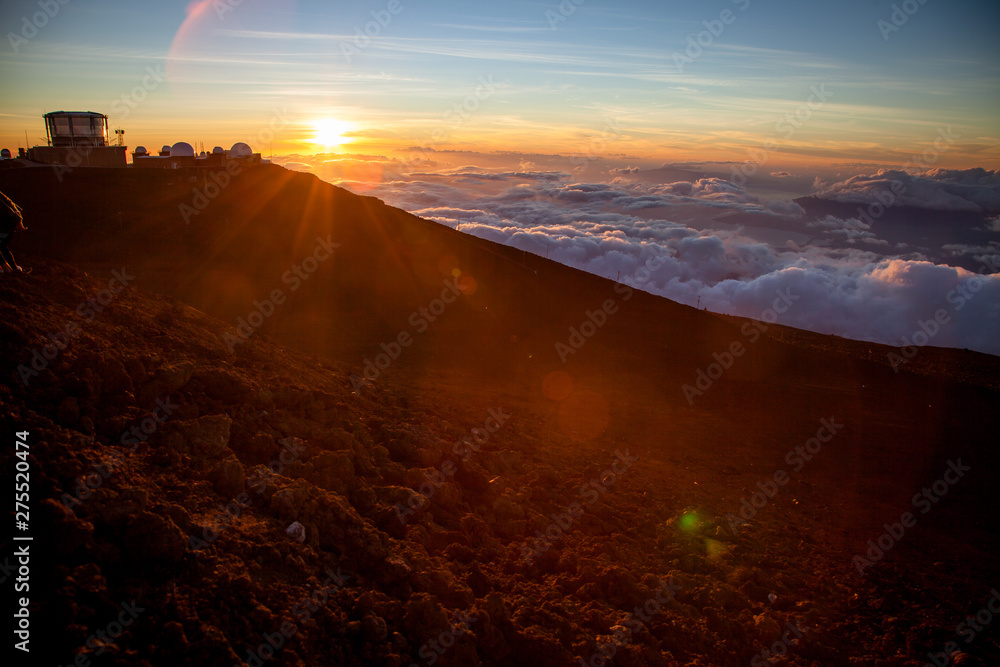 Sunset from a Volcano