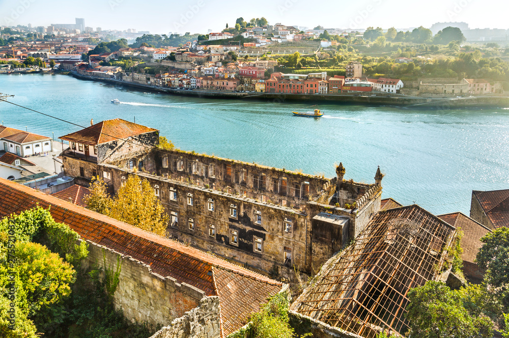 View of Porto at sunset. Portugal