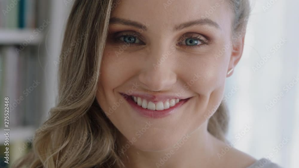 portrait beautiful young woman smiling looking happy feeling positive confident female beauty self image concept 4k footage portrait beautiful young woman smiling looking happy feeling positive confident female beauty self image concept 4k footage