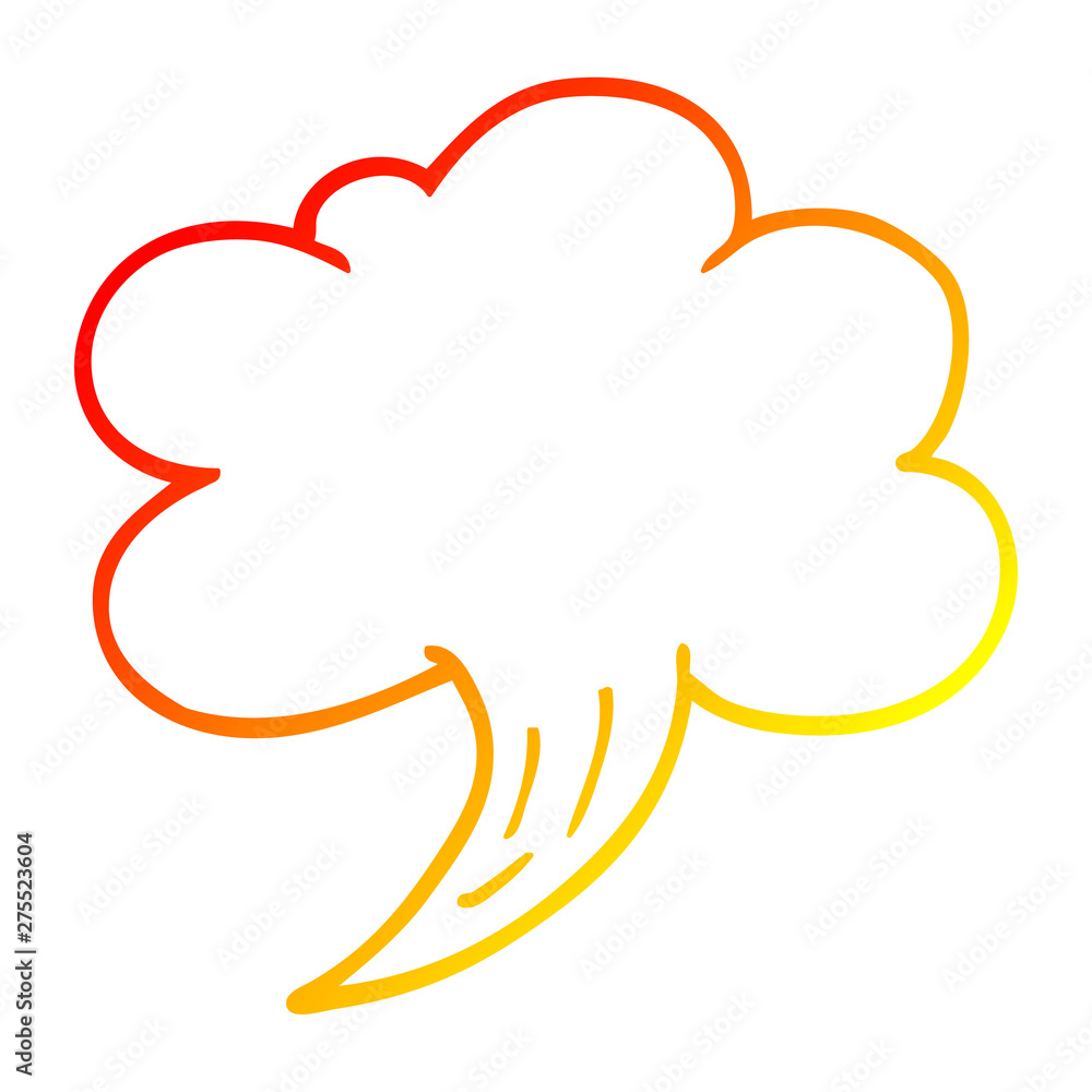 warm gradient line drawing cartoon gust of air warm gradient line drawing cartoon gust of air