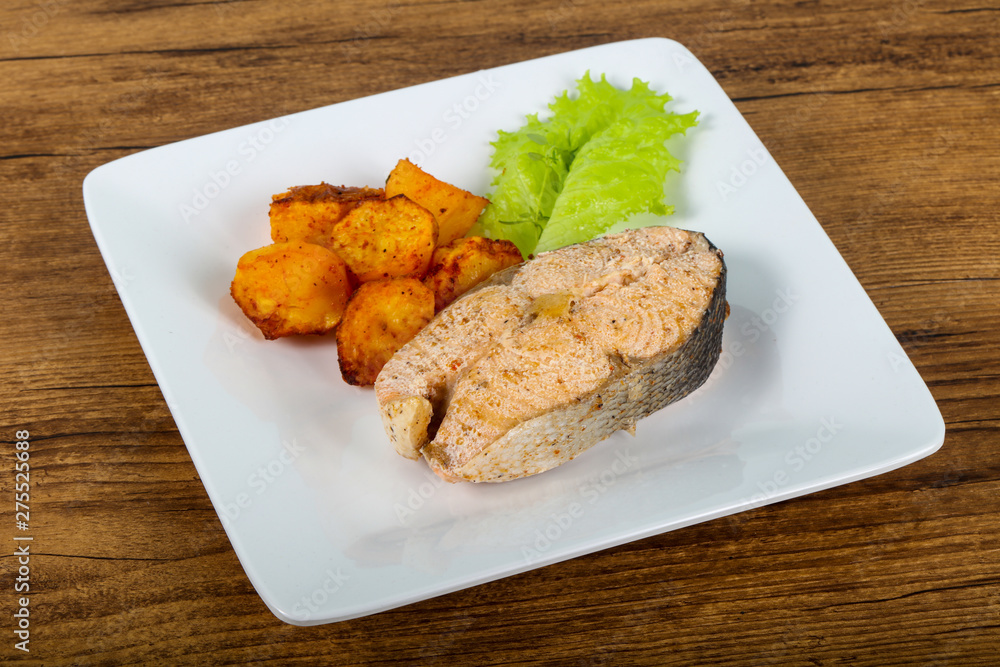 Steamed salmon Steamed salmon