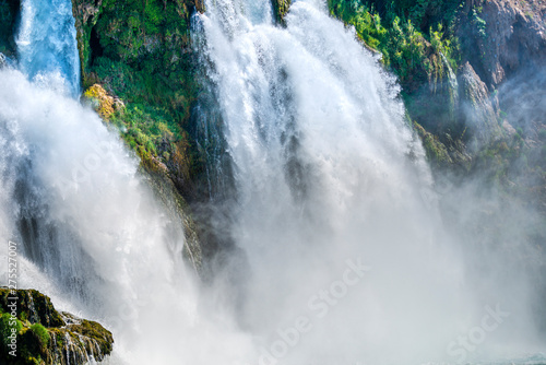 Fototapeta Naklejka Na Ścianę i Meble -  Antalya waterfall in the sea, Turkey