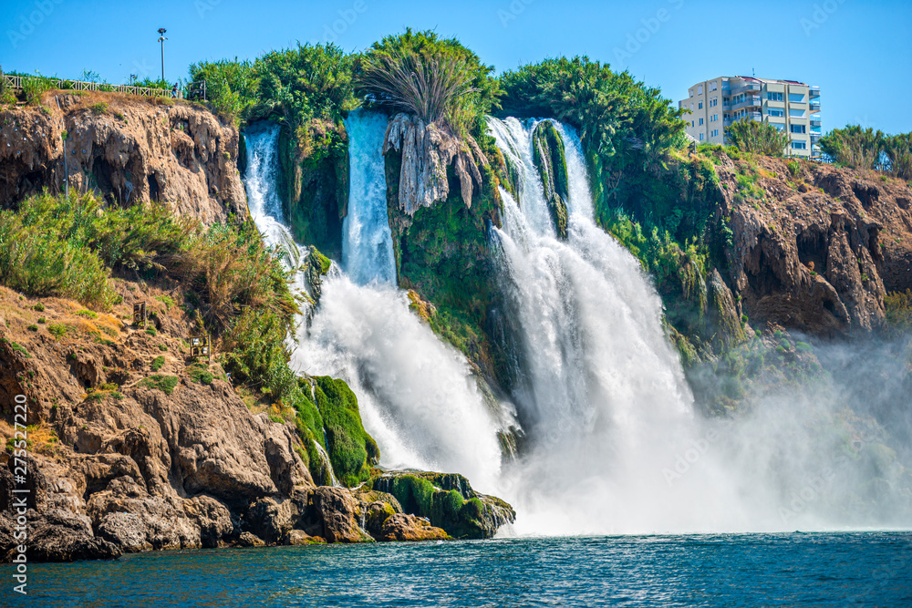 Antalya waterfall in the sea, Turkey Antalya waterfall in the sea, Turkey