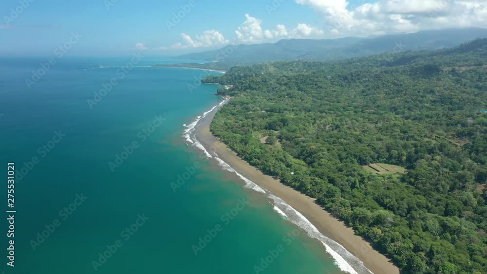 Aerial Drone View of a tropical secluded beach Aerial Drone View of a tropical secluded beach