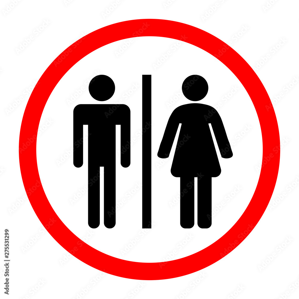 Black toilet icon on white background. Vector illustration.. Black toilet icon on white background. Vector illustration..