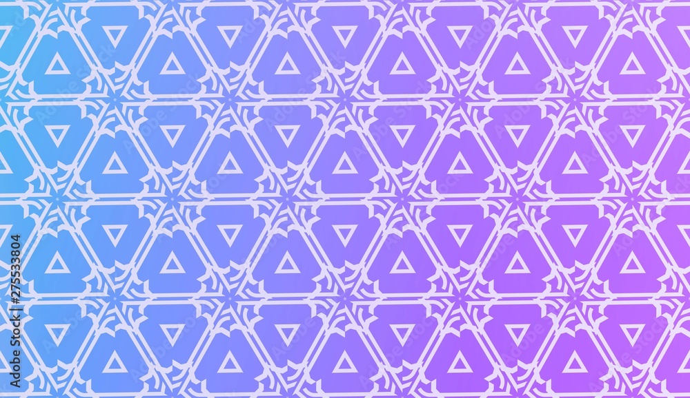 Decorative Pattern With Triangles Style. Blurred Gradient Background. Bright Color. For Banner Template, Flyer, Invitation Card. Vector Illustration