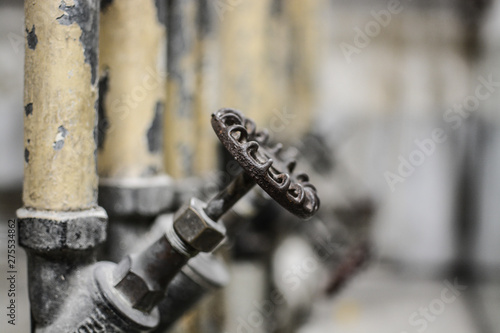 old faucet on a pipe