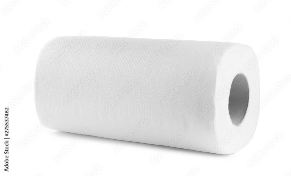 Roll of paper towels on white background Roll of paper towels on white background