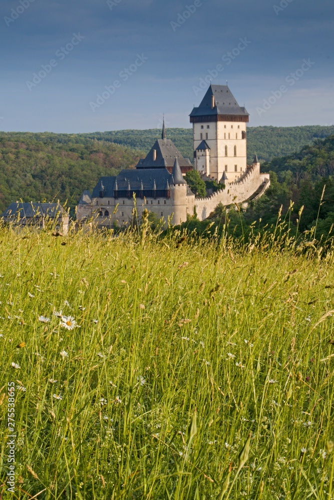 rural landscape with castle