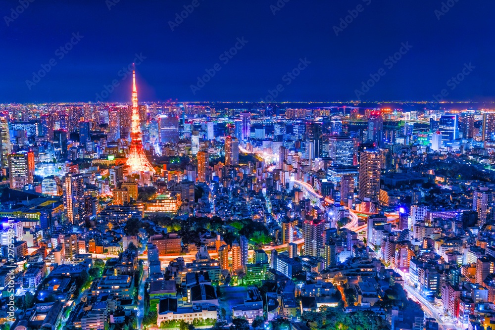 Obraz premium 東京都心夜景
