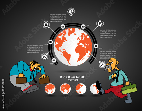 Business infographic layout. Design colorful presentation templates