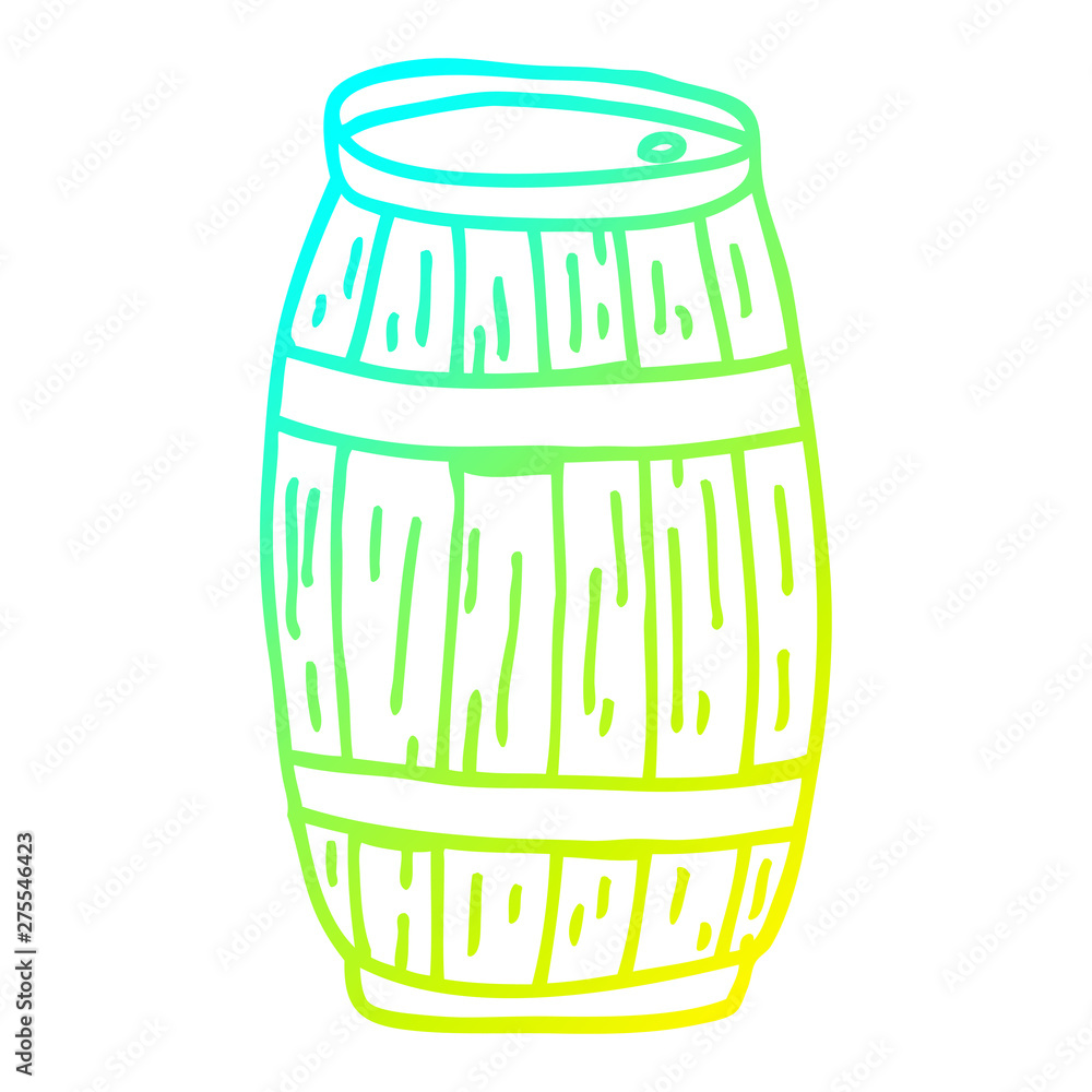 cold gradient line drawing cartoon barrel cold gradient line drawing cartoon barrel