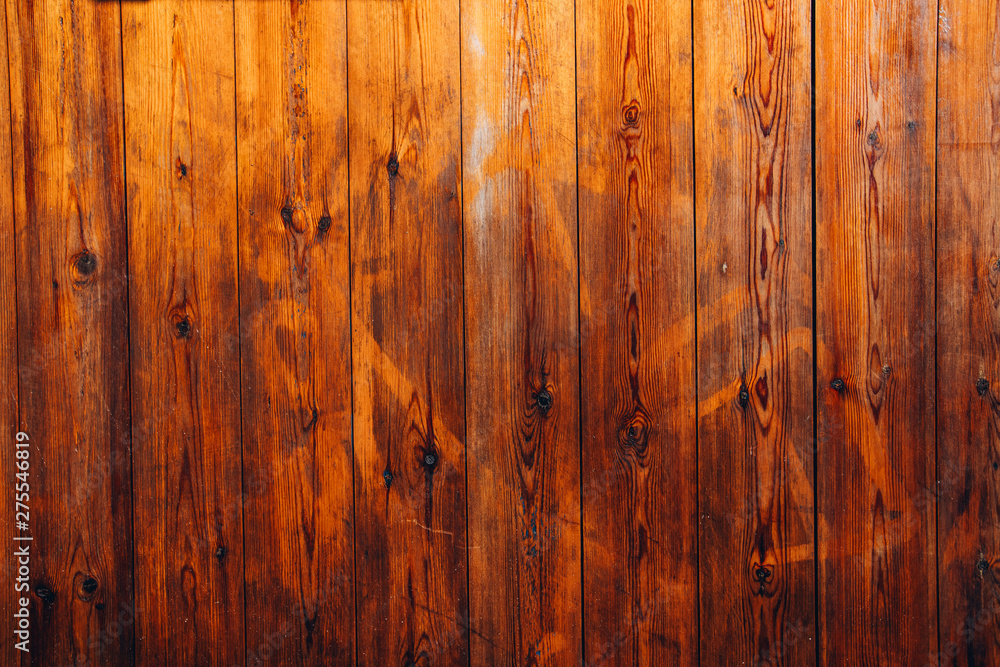 background and texture of decorarive redwood striped on wall. big old ...