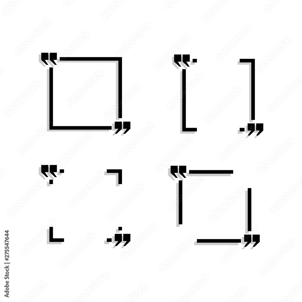 The four black areas for the text are depicted on a white background. The four black areas for the text are depicted on a white background.