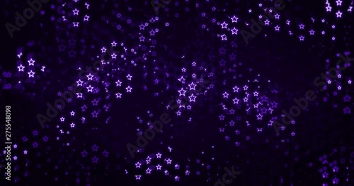 Purple neon star background