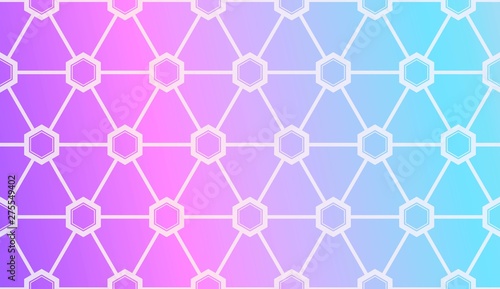 Modern Pattern With Curved Line. Geometric Elements. Blurred Gradient Background. Design For Screen, Presentation, Wallpaper. Holiday Object. Vector Illustration