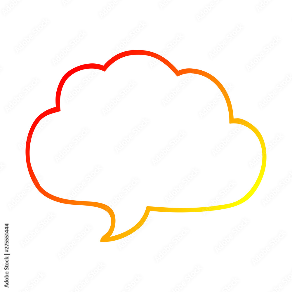 warm gradient line drawing cartoon grey speech bubble warm gradient line drawing cartoon grey speech bubble