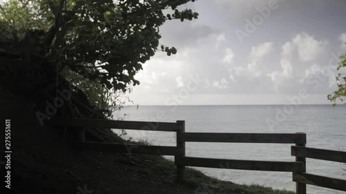 Sea with fence 01