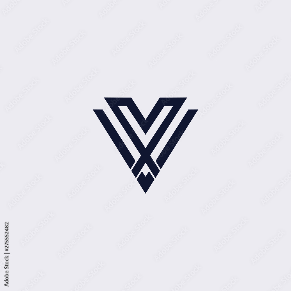 Minimal line letter initial V VV logo. Abstract and elegant shape font sign. logotype vector design template for personal identity branding, creative industry, web, business, corporate and company Minimal line letter initial V VV logo. Abstract and elegant shape font sign. logotype vector design template for personal identity branding, creative industry, web, business, corporate and company