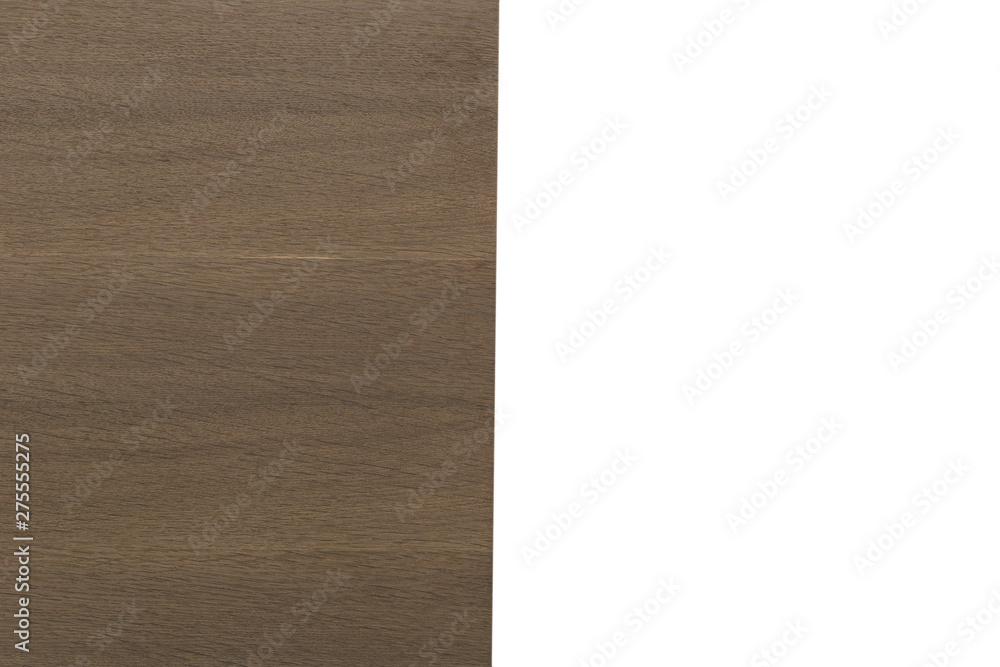 Fototapeta premium Wooden isolated background texture, compound tree of different pieces