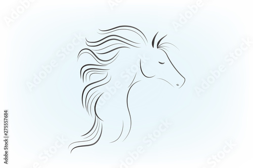 Beautiful horse logo