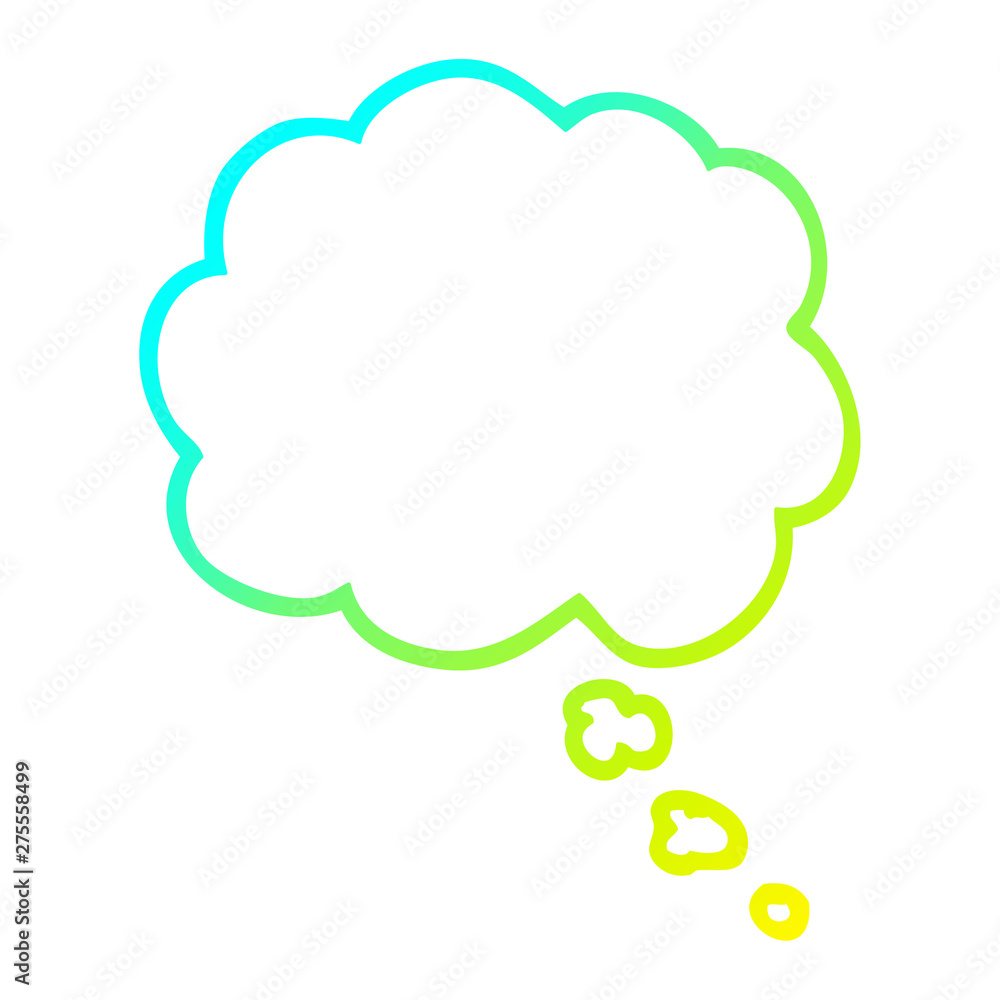 cold gradient line drawing cartoon expression bubble cold gradient line drawing cartoon expression bubble