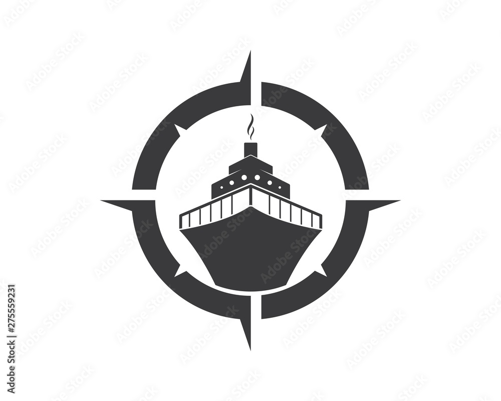 cruise ship Logo Template vector icon illustration cruise ship Logo Template vector icon illustration