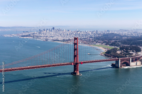 Aerial view of the Golden G...