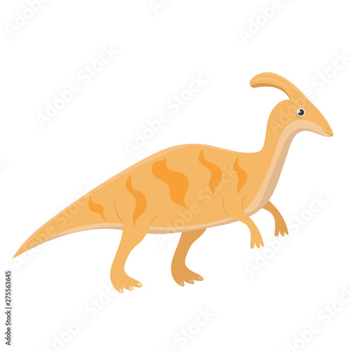 Parasaurolophus dinosaur. Vector illustration isolated on white background. © Екатерина Зирина