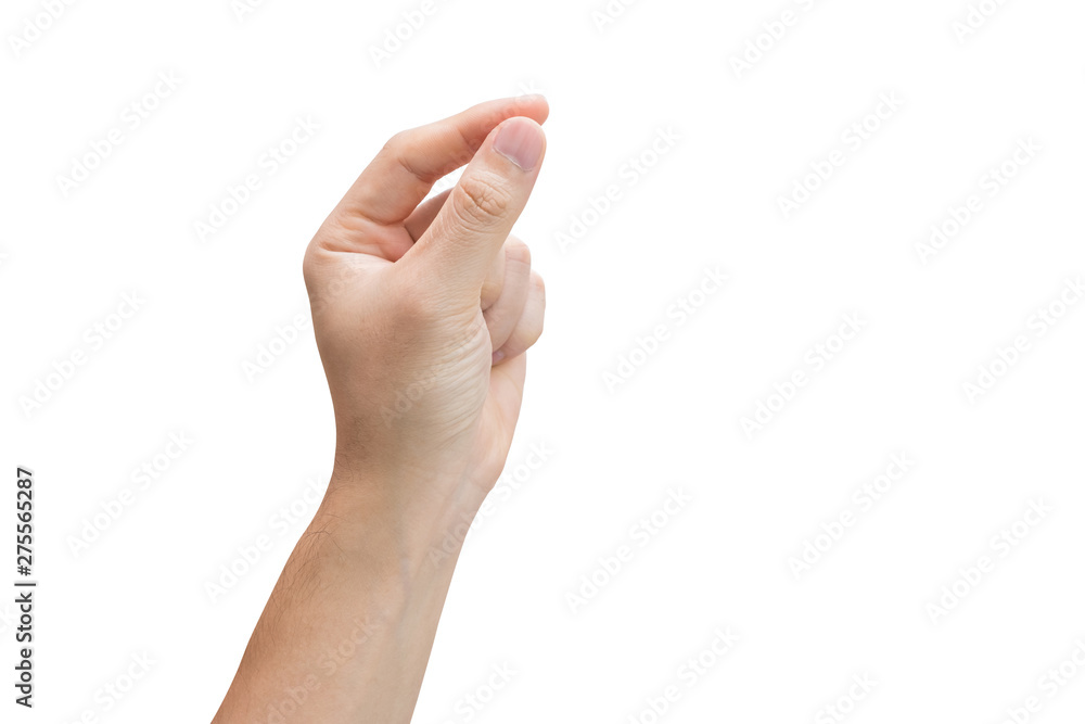 Man hand holding, isolated on white background with clipping path. Man hand holding, isolated on white background with clipping path.
