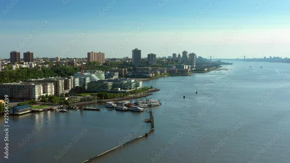 New Jersey waterfront aerial video New Jersey waterfront aerial video