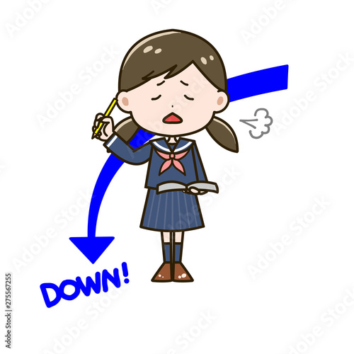 成績 下がる 落ち込む女の子 ポーズ イラスト Stock Illustration Adobe Stock 成績 下がる 落ち込む女の子 ポーズ イラスト Stock Illustration Adobe Stock